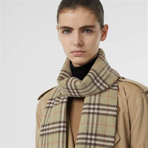 vintage burberry cashmere scarf|Burberry cashmere check scarf price.